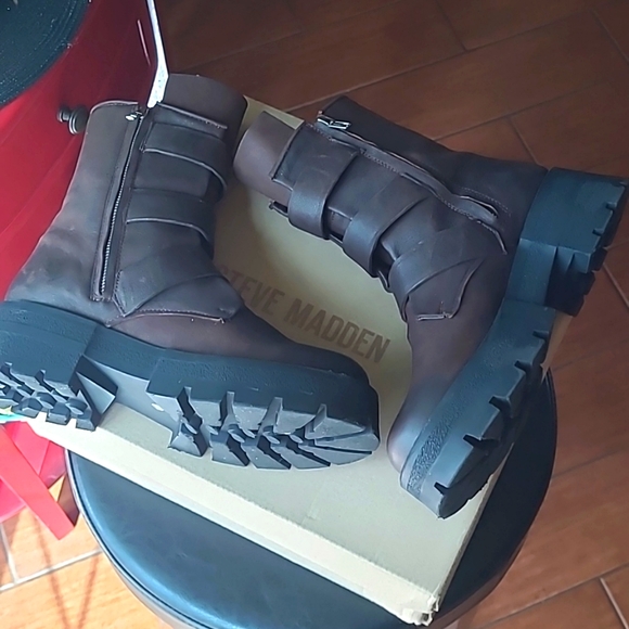 Steve Madden Buckle Ankle Boots - Picture 7 of 11